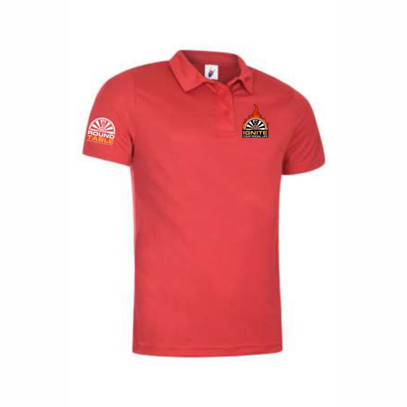 Ignite Polo Shirt - Red  Thumbnail